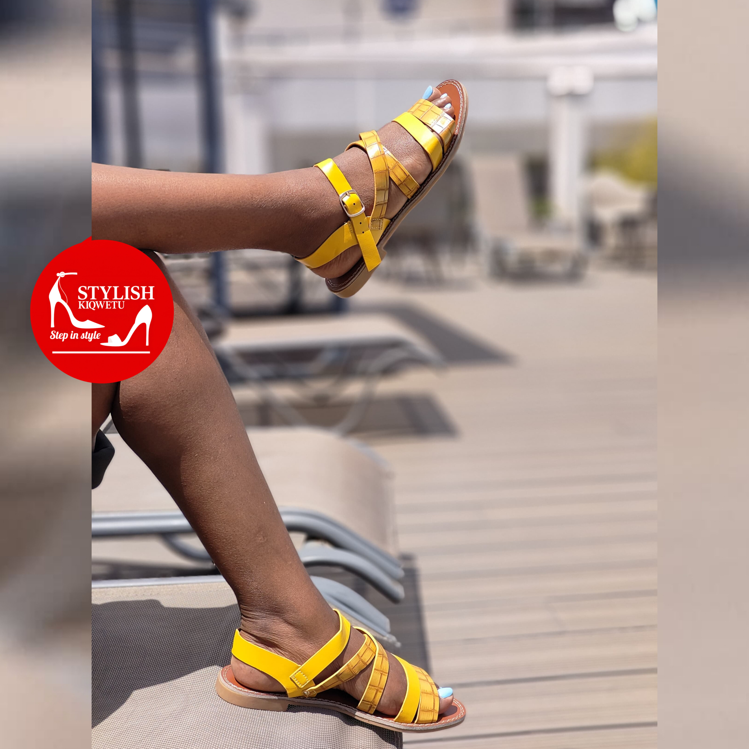 crocodile - Patterned Flat Sandals